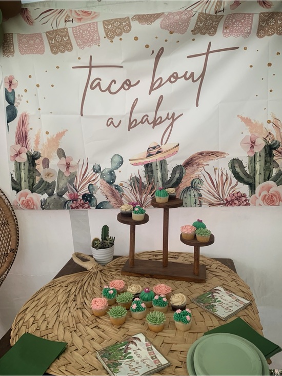 Other - Lot of Baby Shower Decorations! Taco Bout a Baby and Succulent Themed